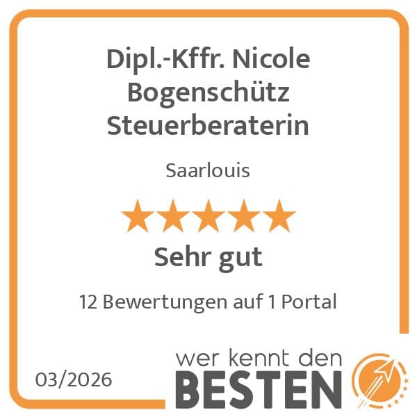 Bewertung: Sehr gut, 12 Bewertungen für Nicole Bogenschütz, Saarlouis